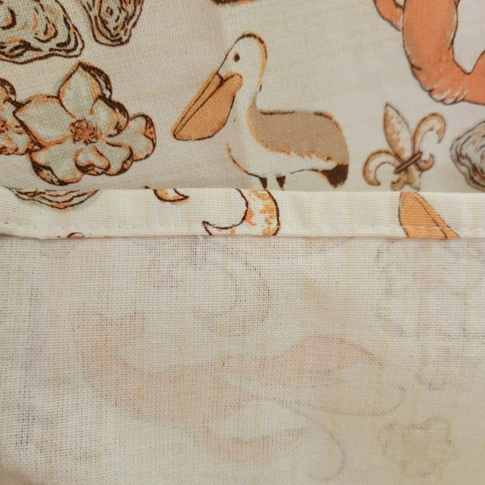 Seafood Tea Towel ~ The Royal Standard ~ Cajun ~ Nautical ~ Pelican ~ Oyster ~